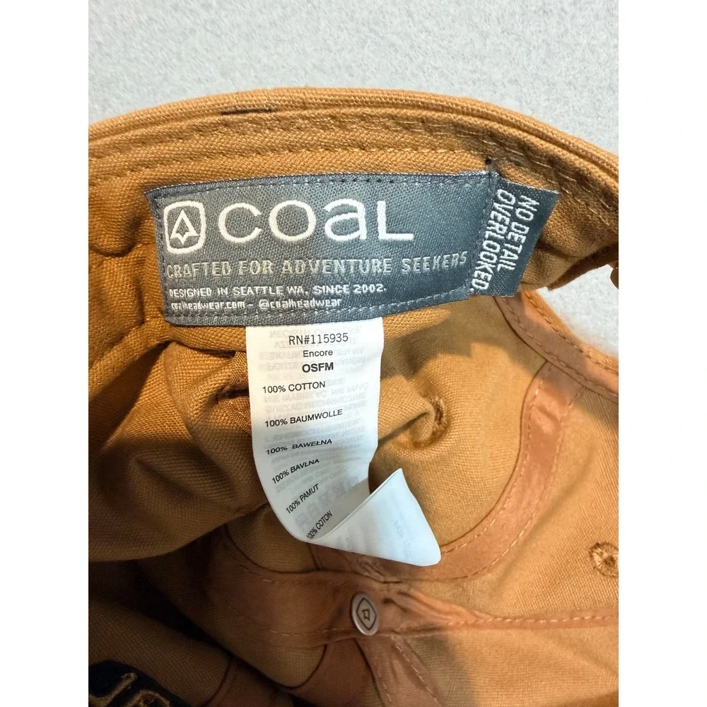 Coal Mens The Encore Snapback‎ Hat Brown Cotton OSFM